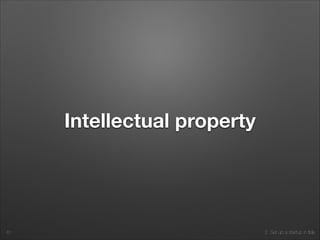 2. Set up a startup in Italy
Intellectual property
61
 