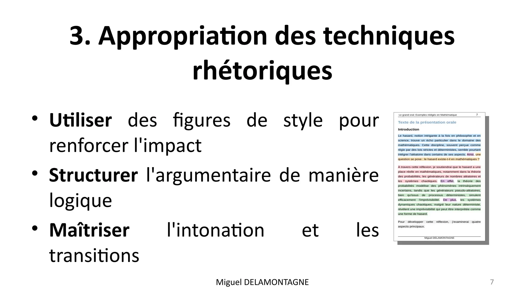 🎤 Grand oral ️ Exemples rédigés en 💻 NSI Inspiration et modèle 2/9 PPT