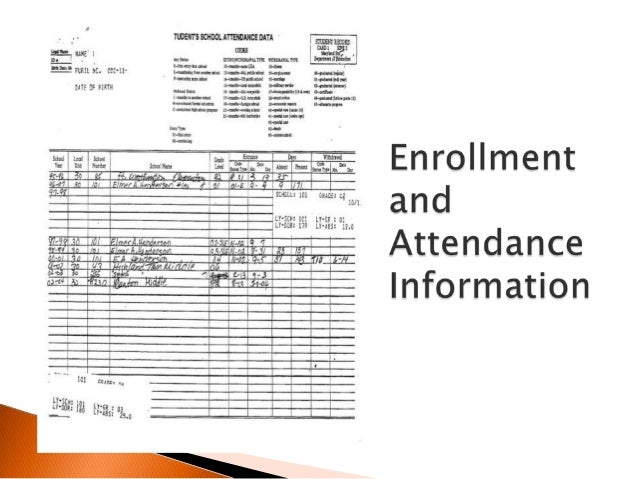 school attendance records