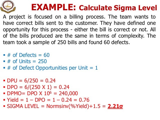 how to calculate dpmo with example How to calculate process sigma value, dpmo, dpu & ppm with easy.