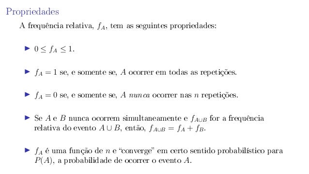 Introducao A Probabilidade Probabilidade Frequentista Introducao A Probabilidade Probabilidade Frequentista