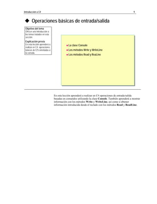 2. Introduccion A C#