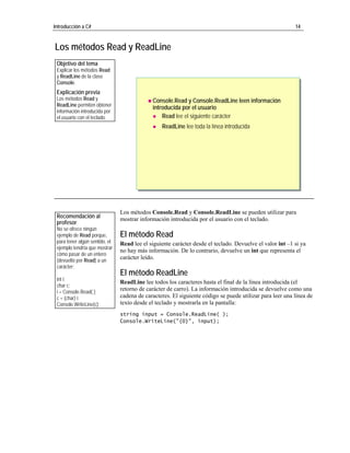 2. Introduccion A C#