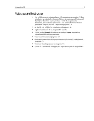 2. Introduccion A C#