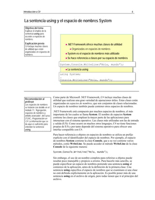 2. Introduccion A C#