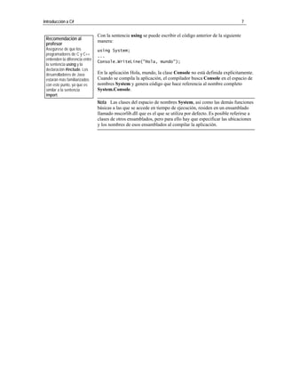 2. Introduccion A C#