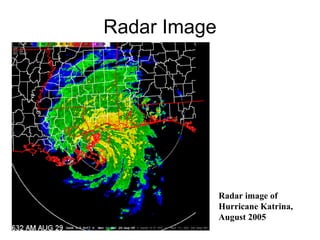 Radar Image Radar image of Hurricane Katrina, August 2005 
