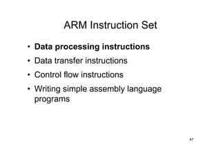 Introduction to ARM Architecture | PDF