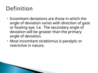 Comprehensive Overview of Incomitant Strabismus: Causes, Diagnosis, and ...