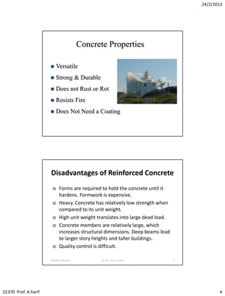Lec01 Introduction to RC, Codes and Limit States (Reinforced Concrete ...