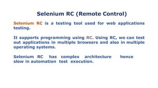 Comprehensive Overview of Selenium Automated Testing Framework and Its ...