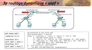 Tp routage dynamique « ospf »
 