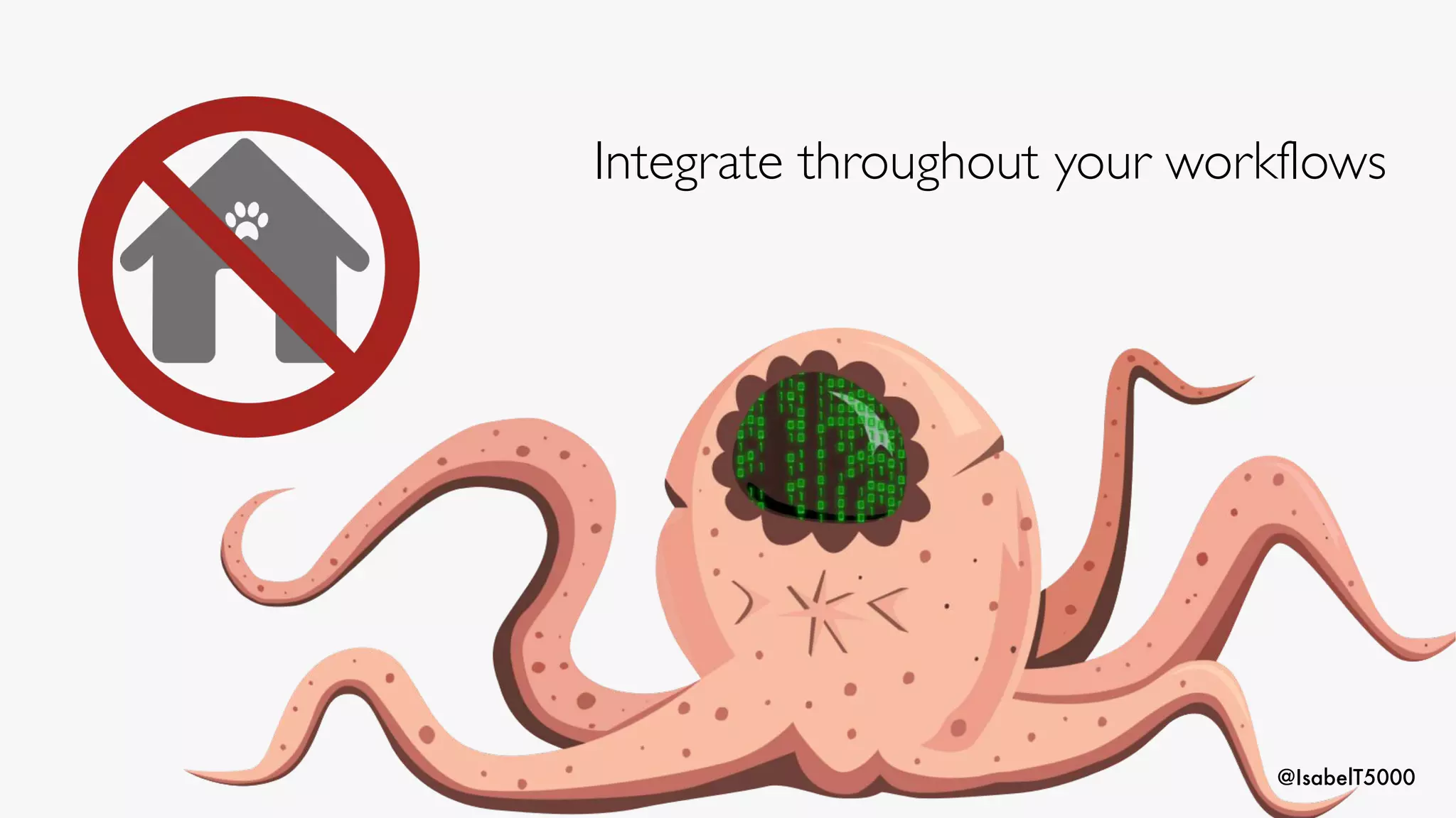 @IsabelT5000
Integrate throughout your workflows
 