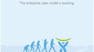The enterprise sales model is evolving.
 