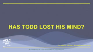 Jim Jagielski / @jimjag / @jimjag@mastodon.social
This work is licensed under a Creative Commons Attribution 3.0 Unported License.
 