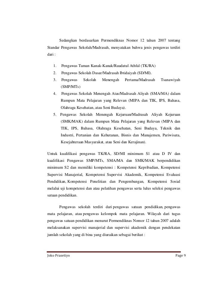 Revitalisasi Peran Pengawas Sekolah Sebagai Quality Control Mutu Pend