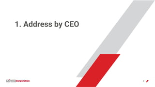 1. Address by CEO
3
 