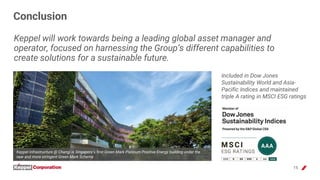 15
Conclusion
Included in Dow Jones
Sustainability World and Asia-
Pacific Indices and maintained
triple A rating in MSCI ...