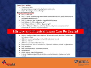History and Physical Exam Can Be Useful
 