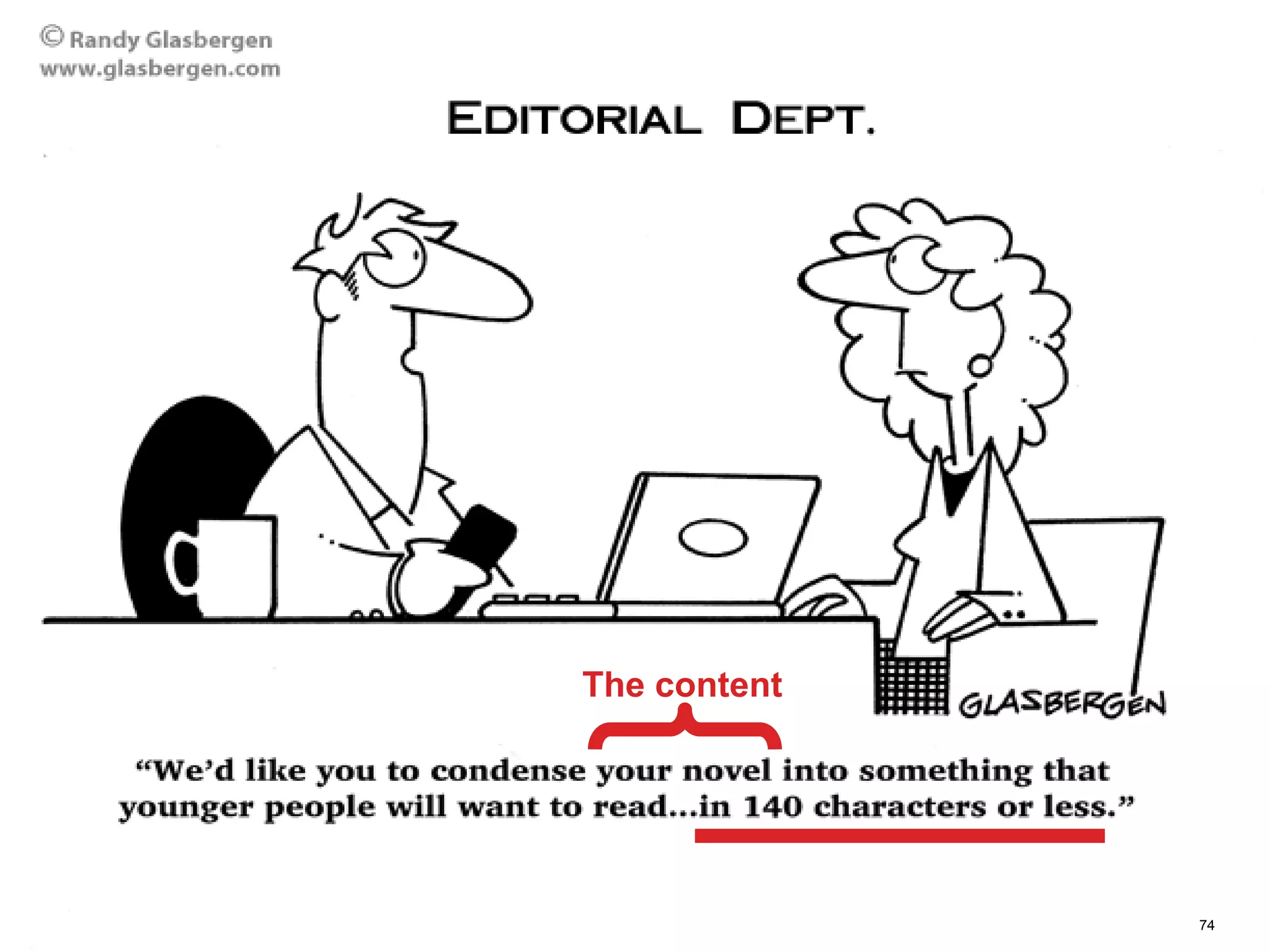 D. Monett – Europe Week 2014, University of Hertfordshire, Hatfield 74
The content
 