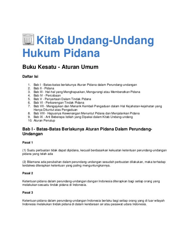 2 Kitab Undang Undang Hukum Pidana