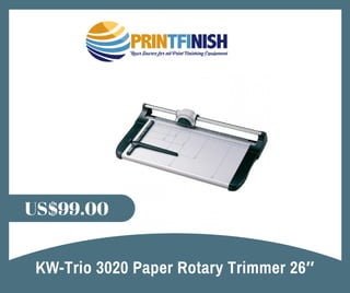 KW-Trio 3020 Paper Rotary Trimmer 26″
US$99.00
 