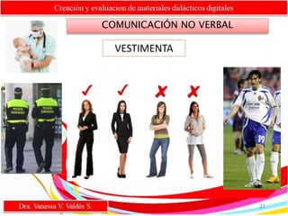 COMUNICACIÓN NO VERBAL
VESTIMENTA
21
 