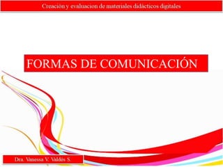 FORMAS DE COMUNICACIÓN
 