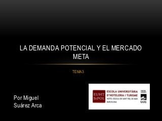 LA DEMANDA POTENCIAL Y EL MERCADO
                META
                TEMA 3




Por Miguel
Suárez Arca
 