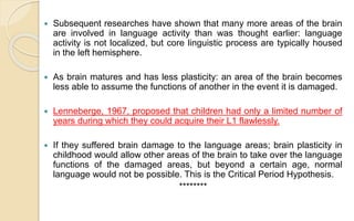Language and brain | PPTX