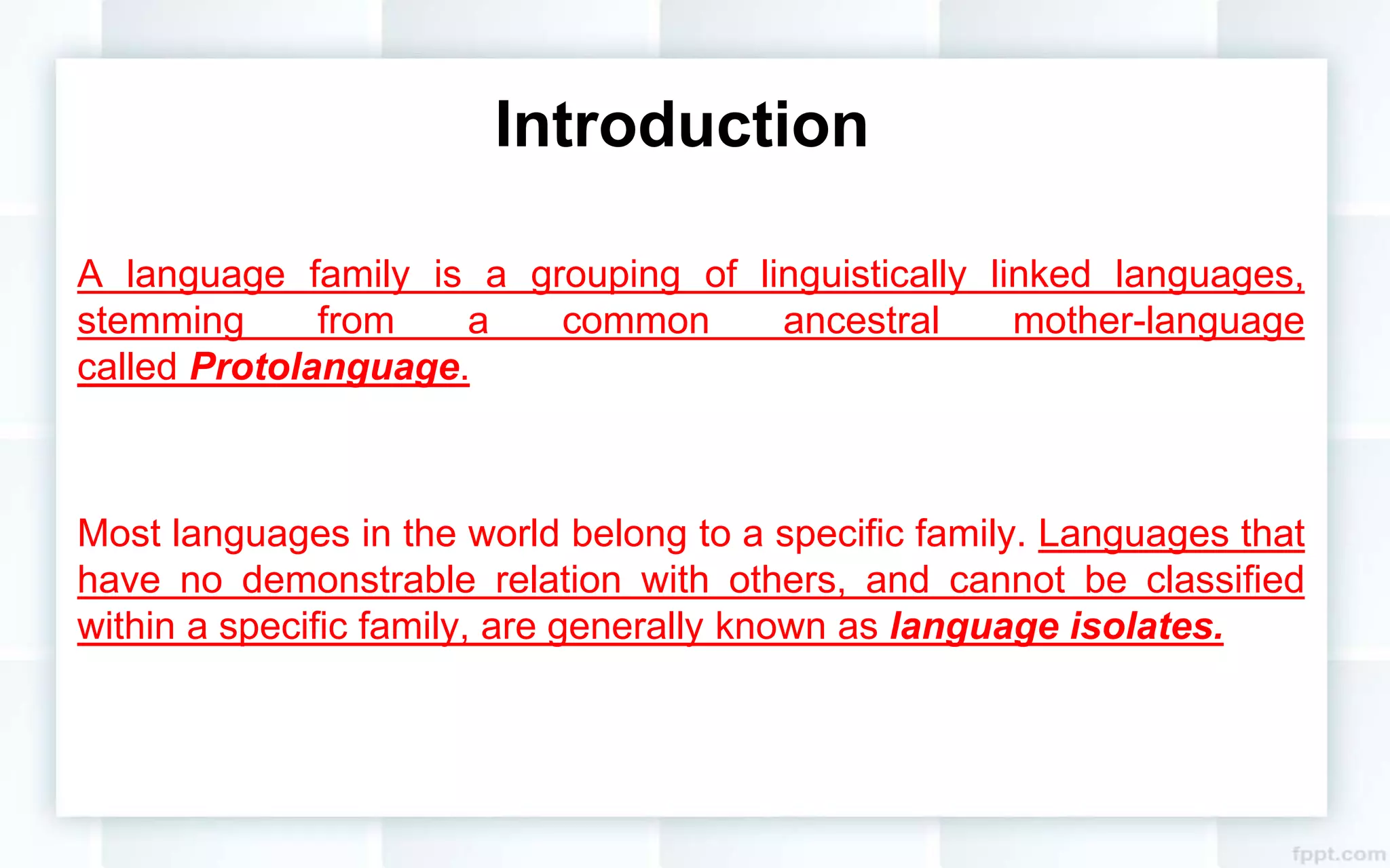 Language families | PPT