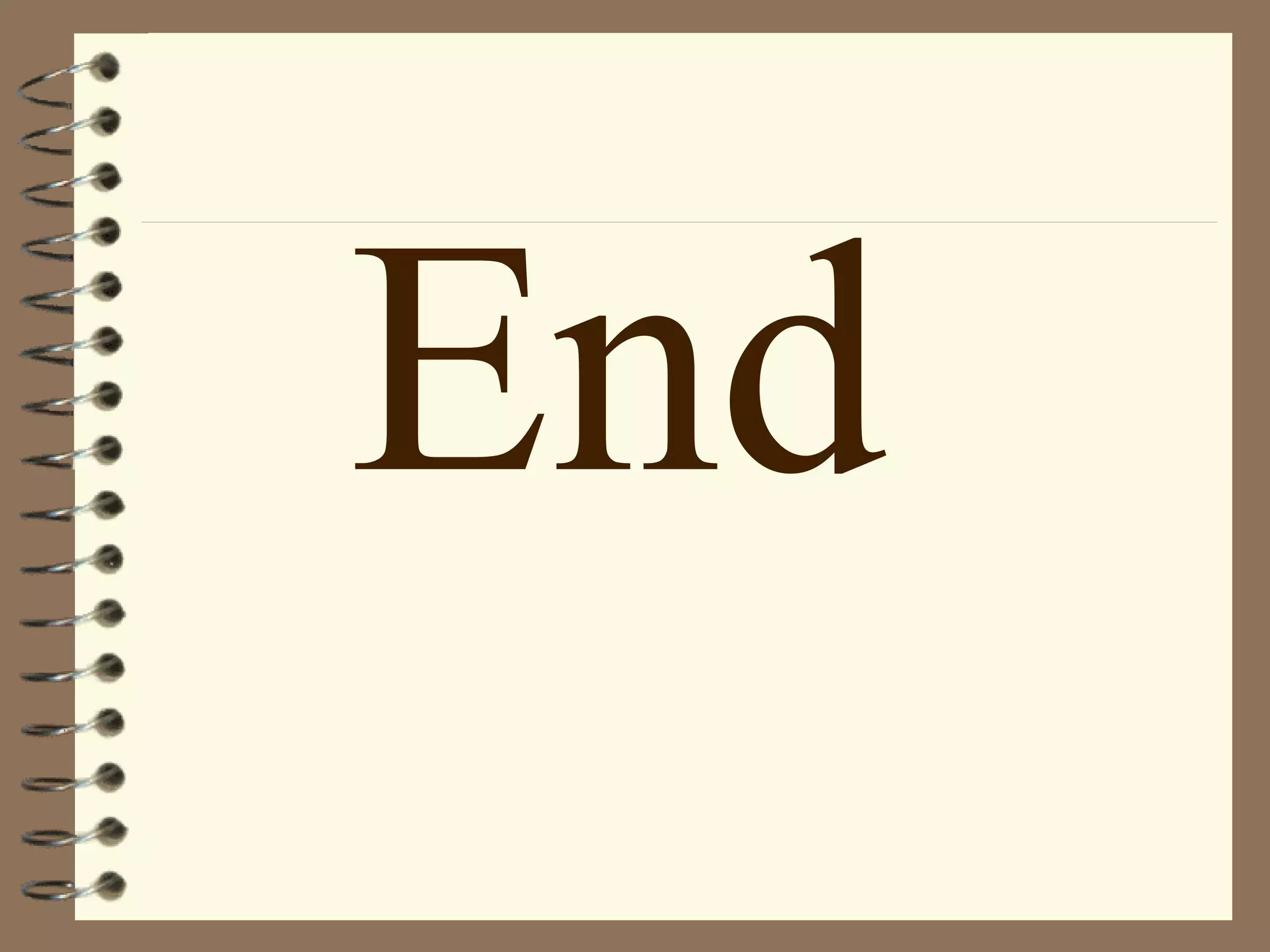 End   