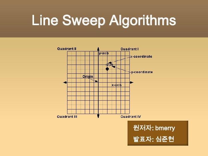 Line sweep algorithms