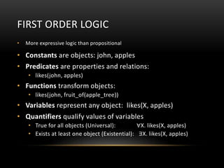Logic in Predicate and Propositional Logic | PPTX