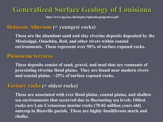 Louisiana rocks and minerals | PPT