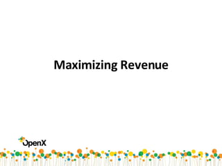 Maximizing Revenue 