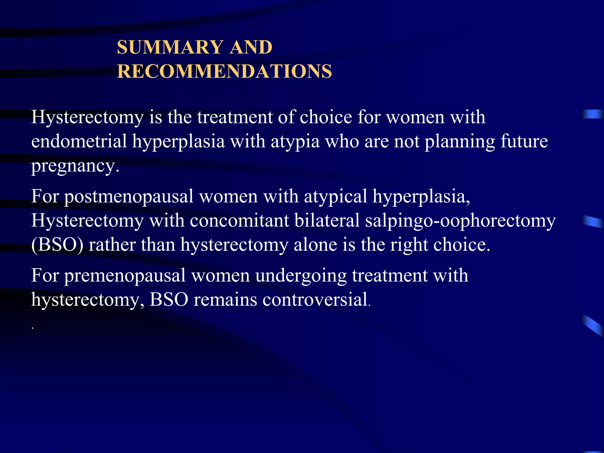 2-medical treatment of endometrial hyperplasia and endometrial cancer | PDF