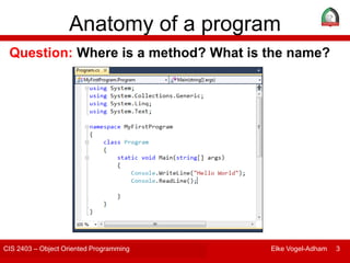 Methods in c# (1) | PPT