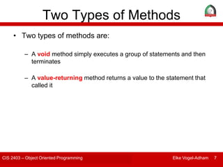 Methods in c# (1) | PPT