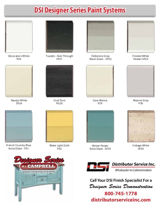 M.L. Campbell Wood finishing Designer Series fSwatches