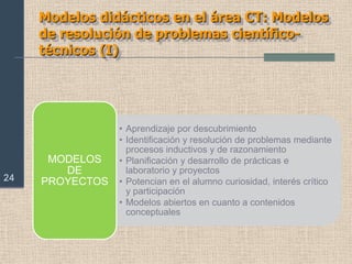 Modelos didácticos: Modelo tecnológico (I)12