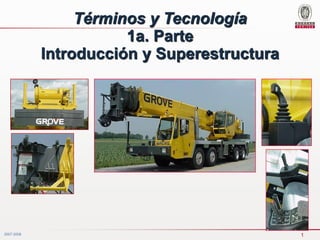 1
2007-2008
Términos y Tecnología
1a. Parte
Introducción y Superestructura
 