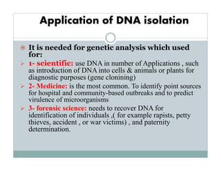 Comprehensive Guide to DNA Isolation and Purification Techniques | PDF