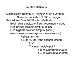 Simplex Polygon Molecular Mechanics introduction to Molecular Mechanics | PPT