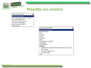 Moodle no ensino
 