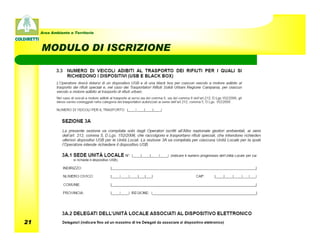 Area Ambiente e Territorio



     MODULO DI ISCRIZIONE




21
 