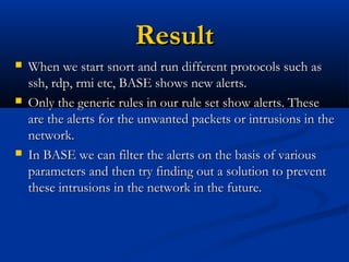 Network Intrusion Detection System Using Snort | PPT