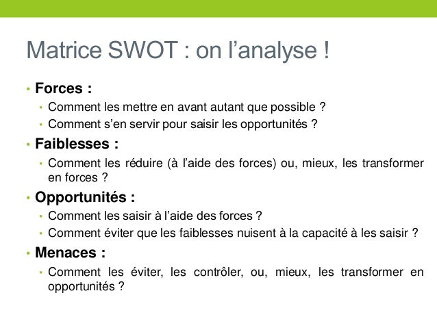 Etude de faisabilité et analyse de l'existant