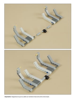 Importante: Asegúrese de que los cables se mantienen fuera del camino del bumper.
 
