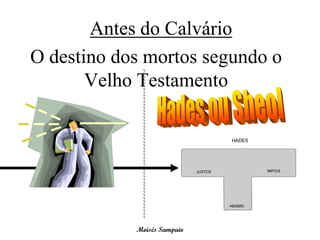Antes do Calvário
O destino dos mortos segundo o
       Velho Testamento




            Moisés Sampaio
 